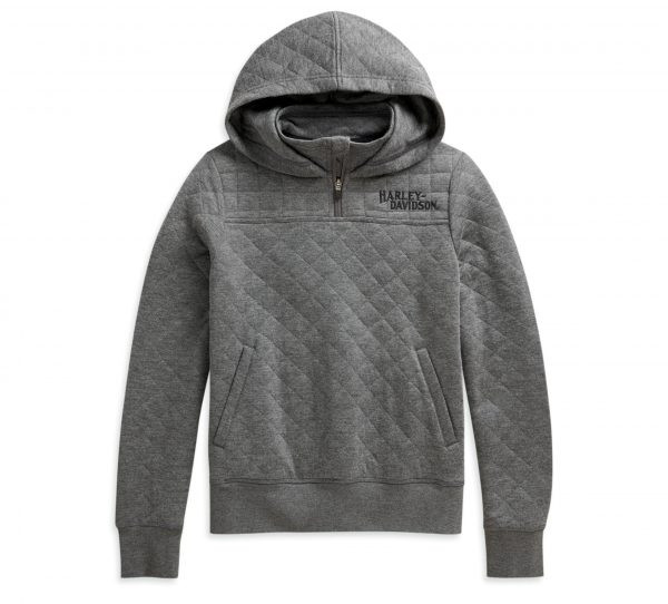 Donna Quilted 1/4-Zip Hoodie