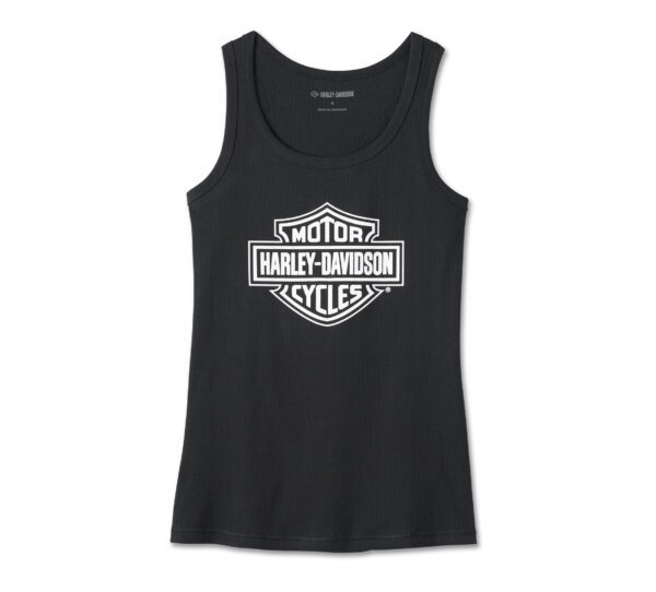 Women's Bar & Shield Tank - Black Beauty