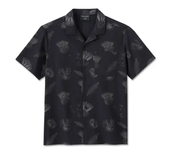 Camicia a maniche corte Engine Aloha da uomo