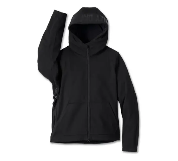 Women's Willie G Deflector 2.0 Hooded Riding Fleece - Black Beauty - Image 3