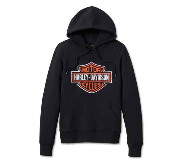 Felpa pullover Custom Bar & Shield da donna