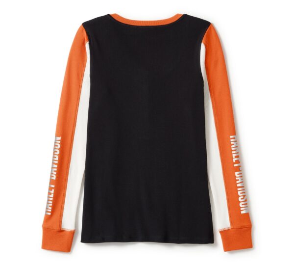 Maglietta donna black-orange H-D - Image 2
