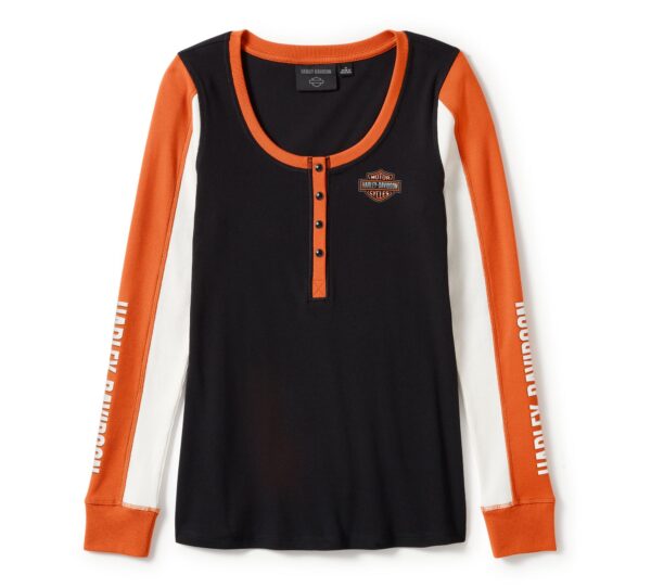 Maglietta donna black-orange H-D