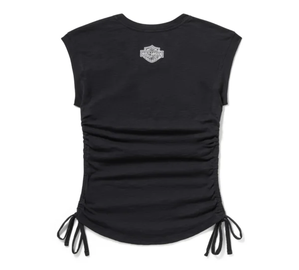 Top Essential Ruched da donna - Harley Black - Image 2