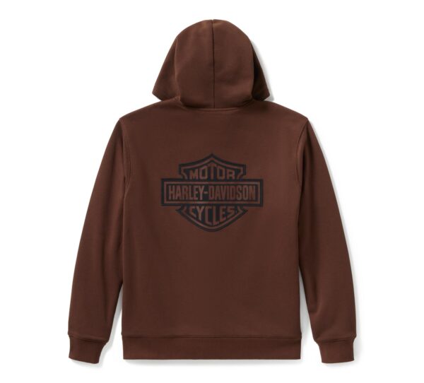 Felpa zippata con cappuccio Harley-Davidson® Plaid Lined – Coffee - Image 2