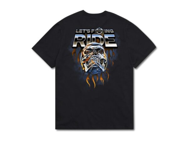 Harley-Davidson® Skull Let's F*ing Ride T-shirt - Image 2