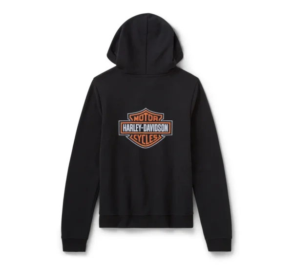 Felpa pullover con cappuccio Essential Bling da donna - Harley Black - Image 2