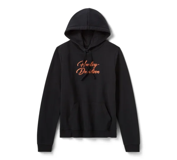 Felpa pullover con cappuccio Essential Bling da donna - Harley Black