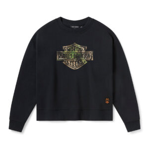 Felpa girocollo da donna Harley-Davidson x Realtree con grafica